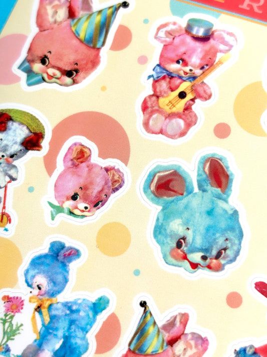 Fuzzy Friends Sticker Sheet