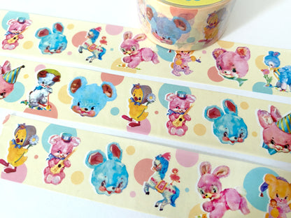 Fuzzy Friends Wide Washi Tape