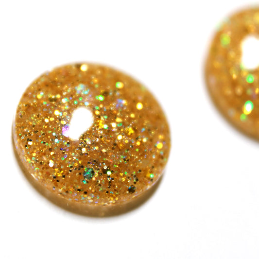 Golden Ticket / Gold Glitter Resin Blythe Eye Chips