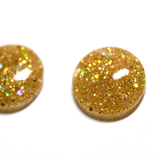 Golden Ticket / Gold Glitter Resin Blythe Eye Chips