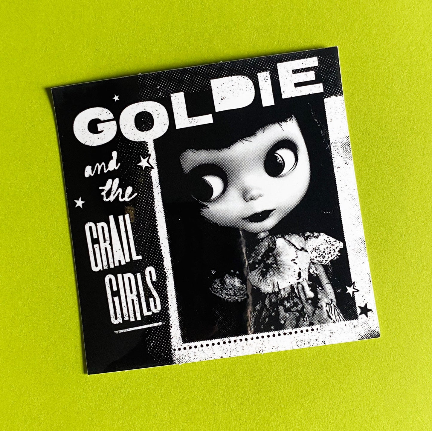 Goldie And The Grail Girls Vinyl Sticker