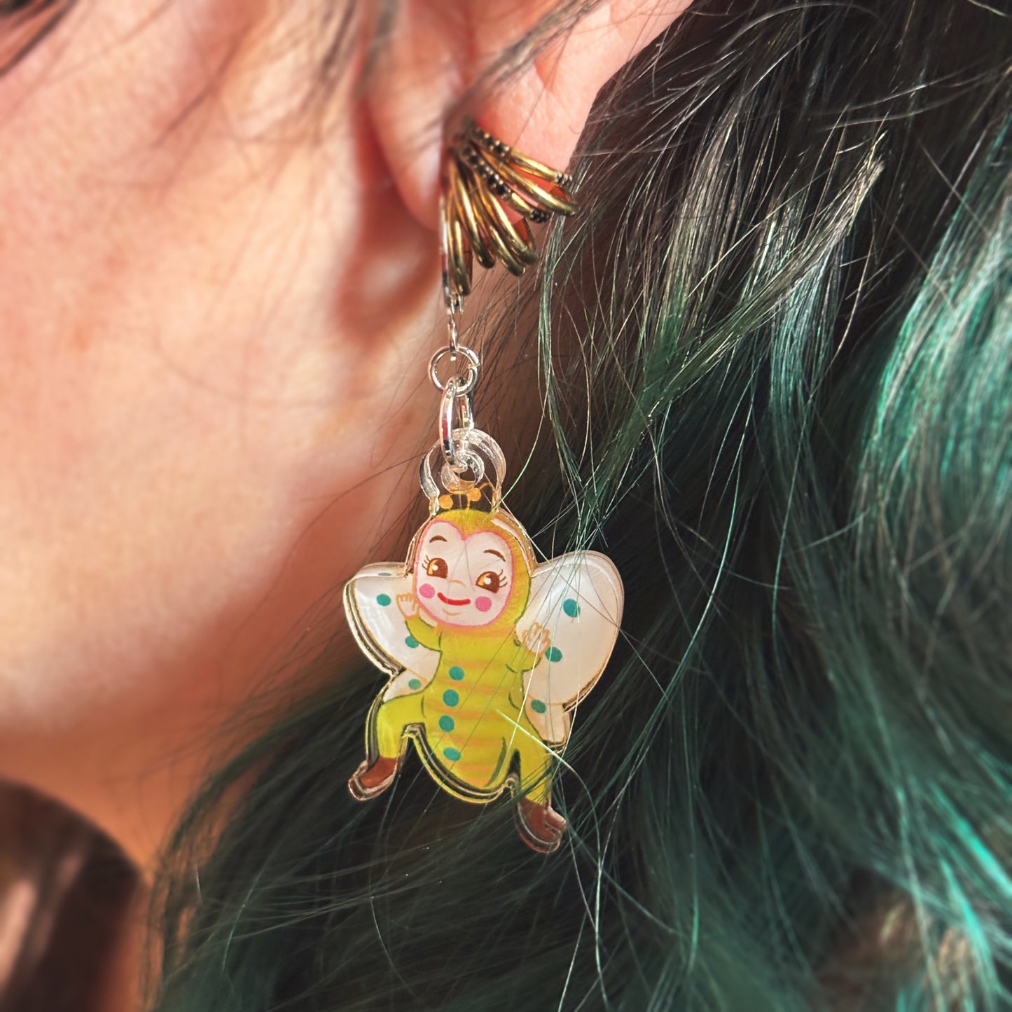 Happy Bugs Acrylic Earrings