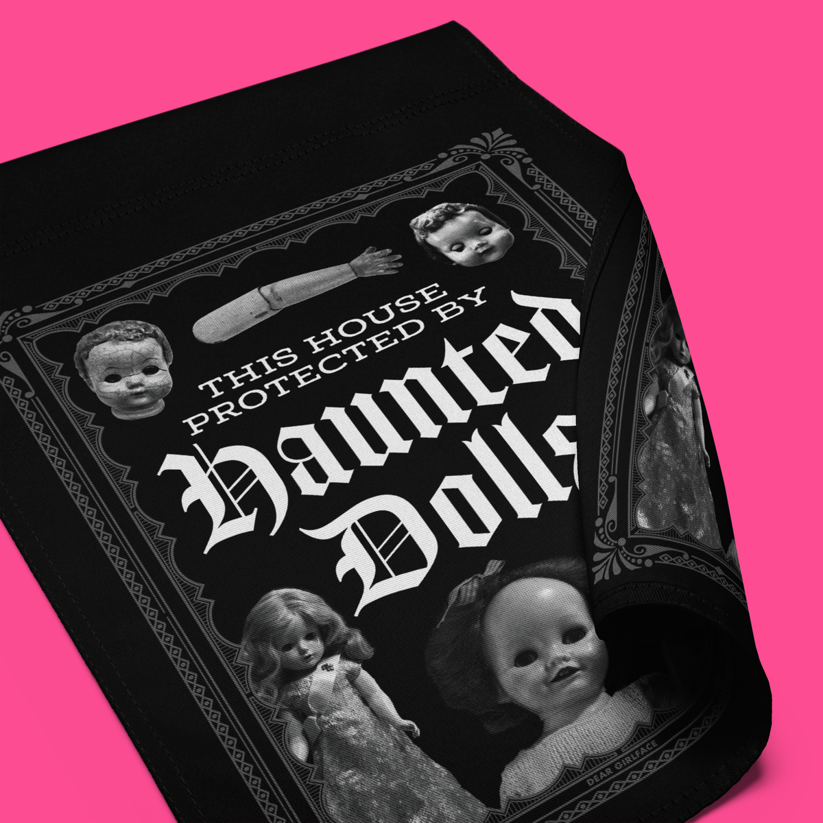Haunted Dolls Garden Flag