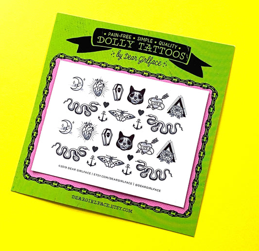 DOLLY TATTOOS / Black & Gray Set Vol. I
