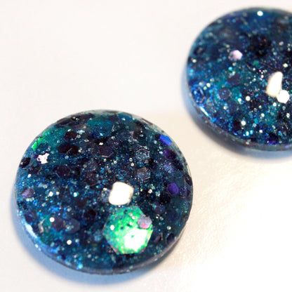 Deep Blue Sea / Glitter Resin Blythe Eye Chips