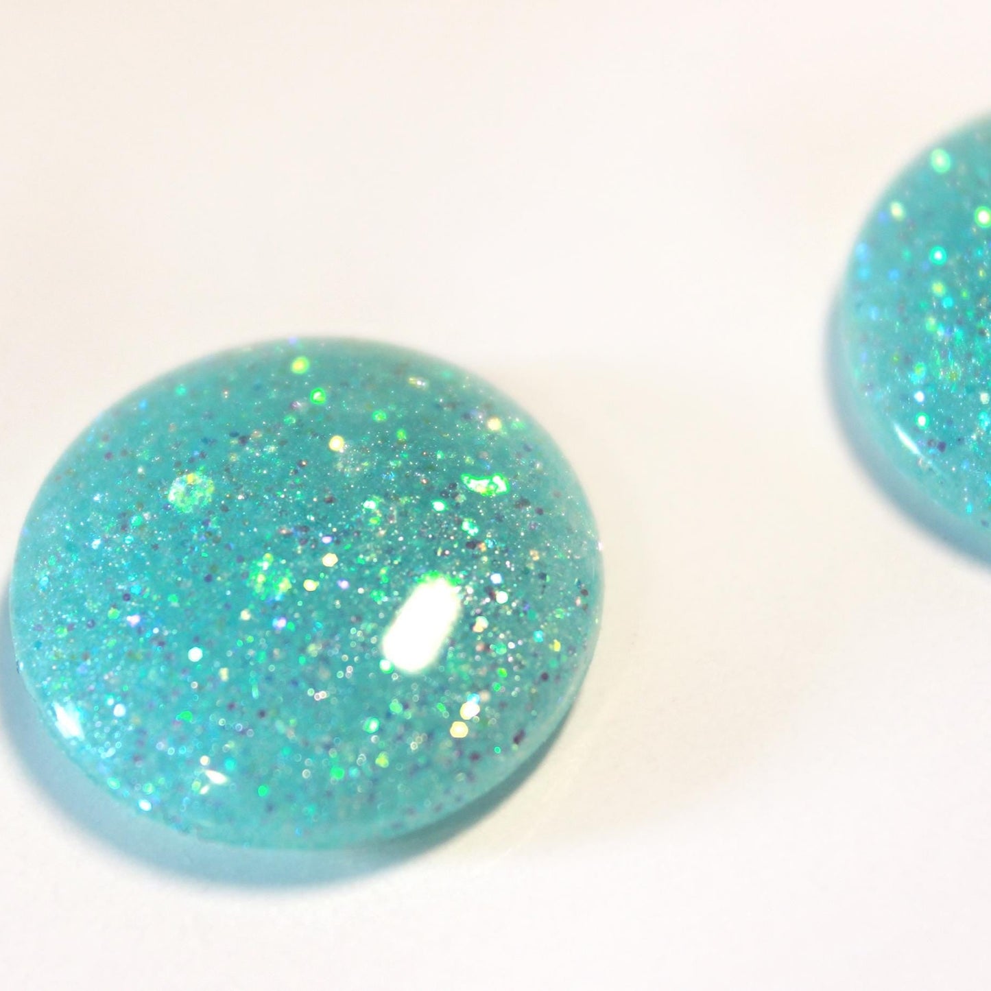 Blue Razz Slushee / Glitter Resin Blythe Eye Chips