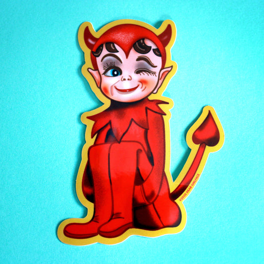 Lil' Kneehugger Devil Vinyl Sticker