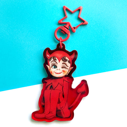Lil' Devil Acrylic Bag Charm