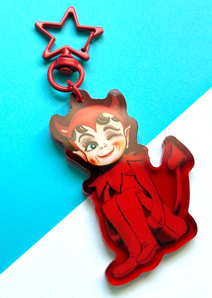 Lil' Devil Acrylic Bag Charm