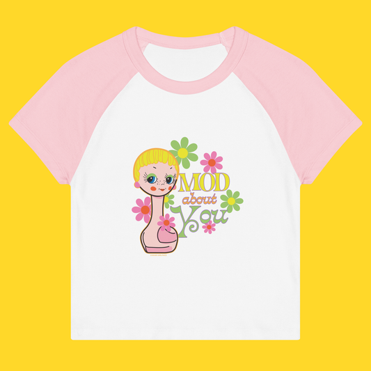 Mod About You Raglan Baby Tee
