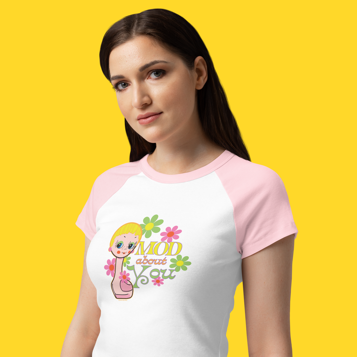 Mod About You Raglan Baby Tee