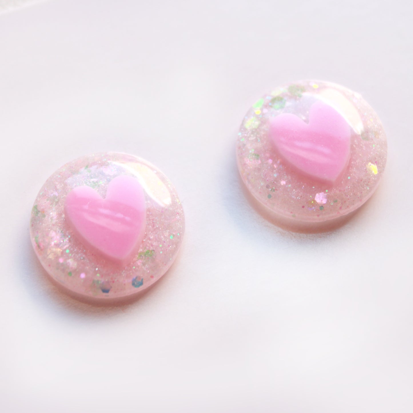 Heart Eyes For You / Glitter Resin Blythe Eye Chips