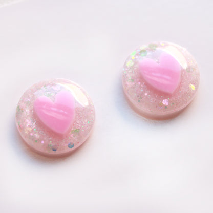 Heart Eyes For You / Glitter Resin Blythe Eye Chips