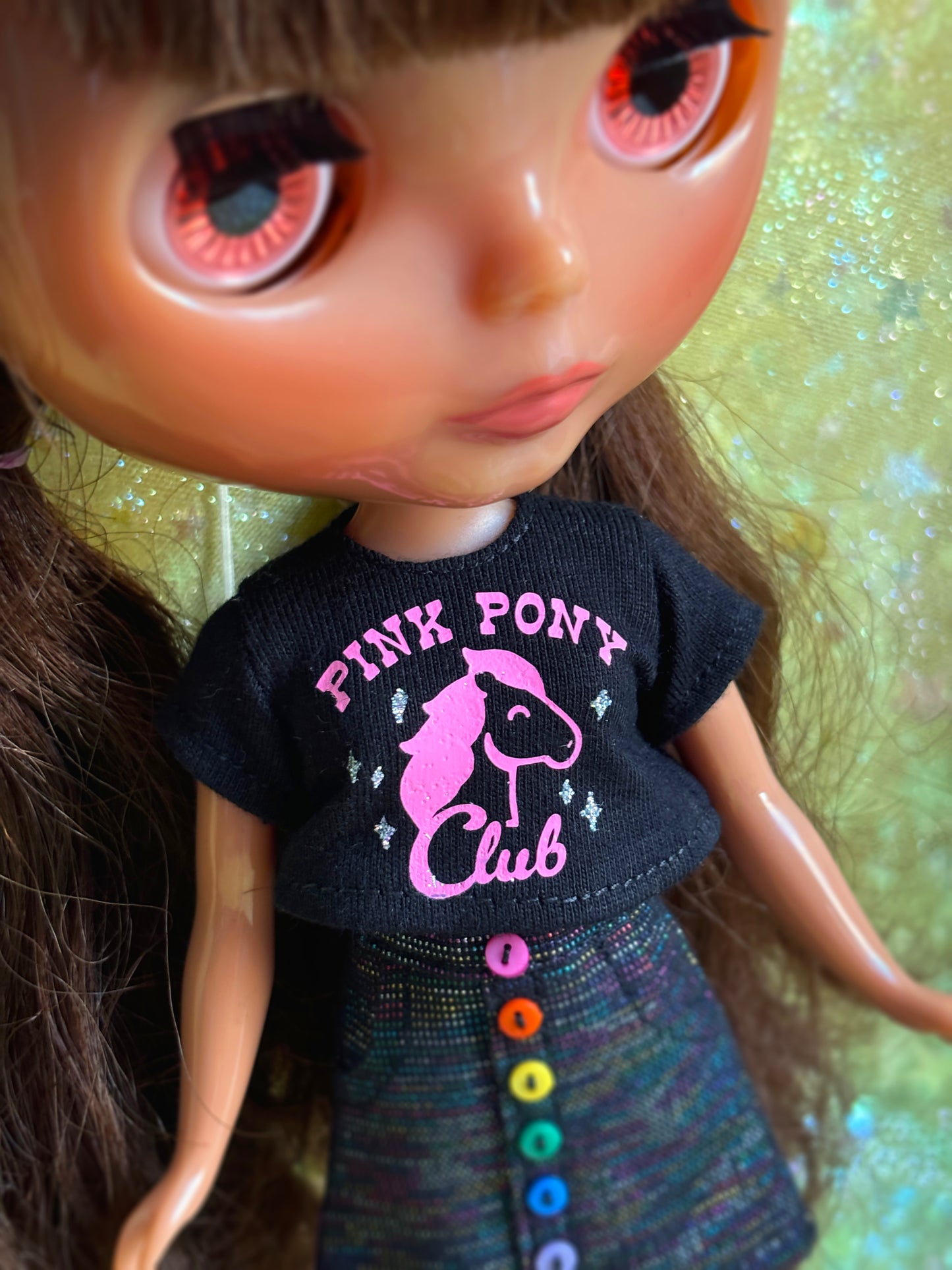 Pink Pony Club Chappell Roan Crop Tee for Blythe