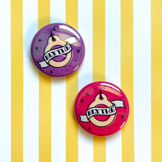 Pull Ring Tattoo 1" Pin