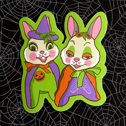 Bewitched Bunnies Vinyl Sticker