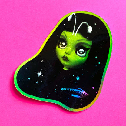 Vega The Martian Holographic Vinyl Sticker
